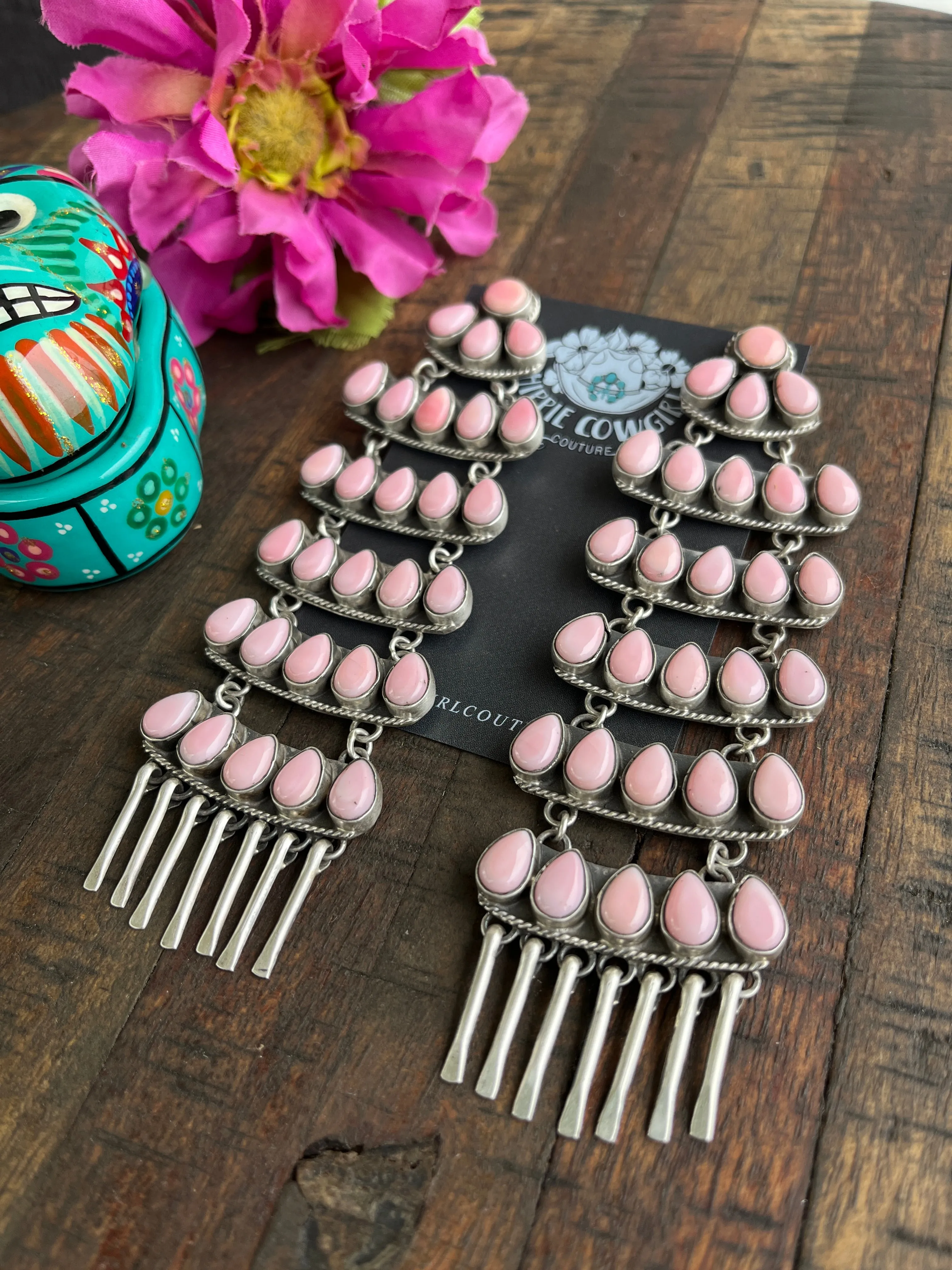 "Cotton Candy" Chandelier Earrings #1