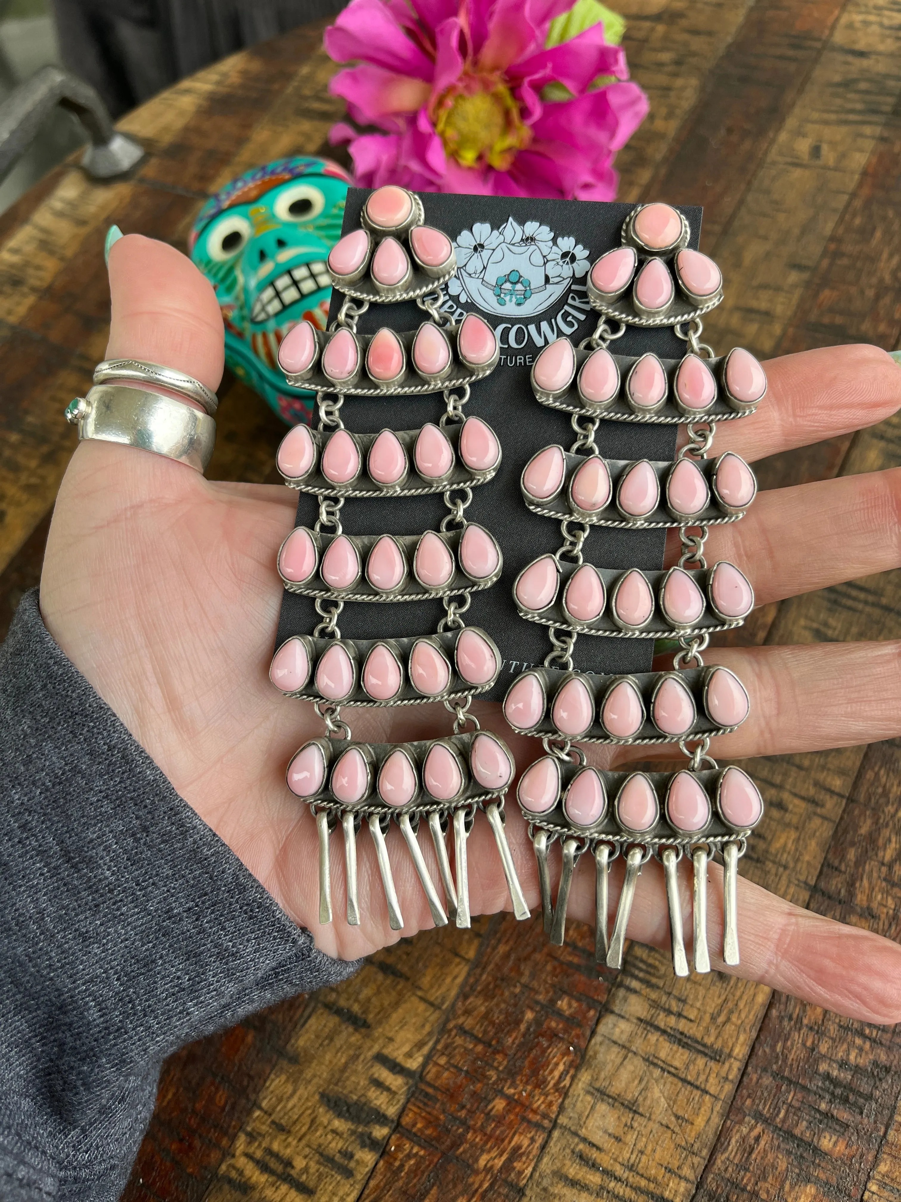 "Cotton Candy" Chandelier Earrings #1