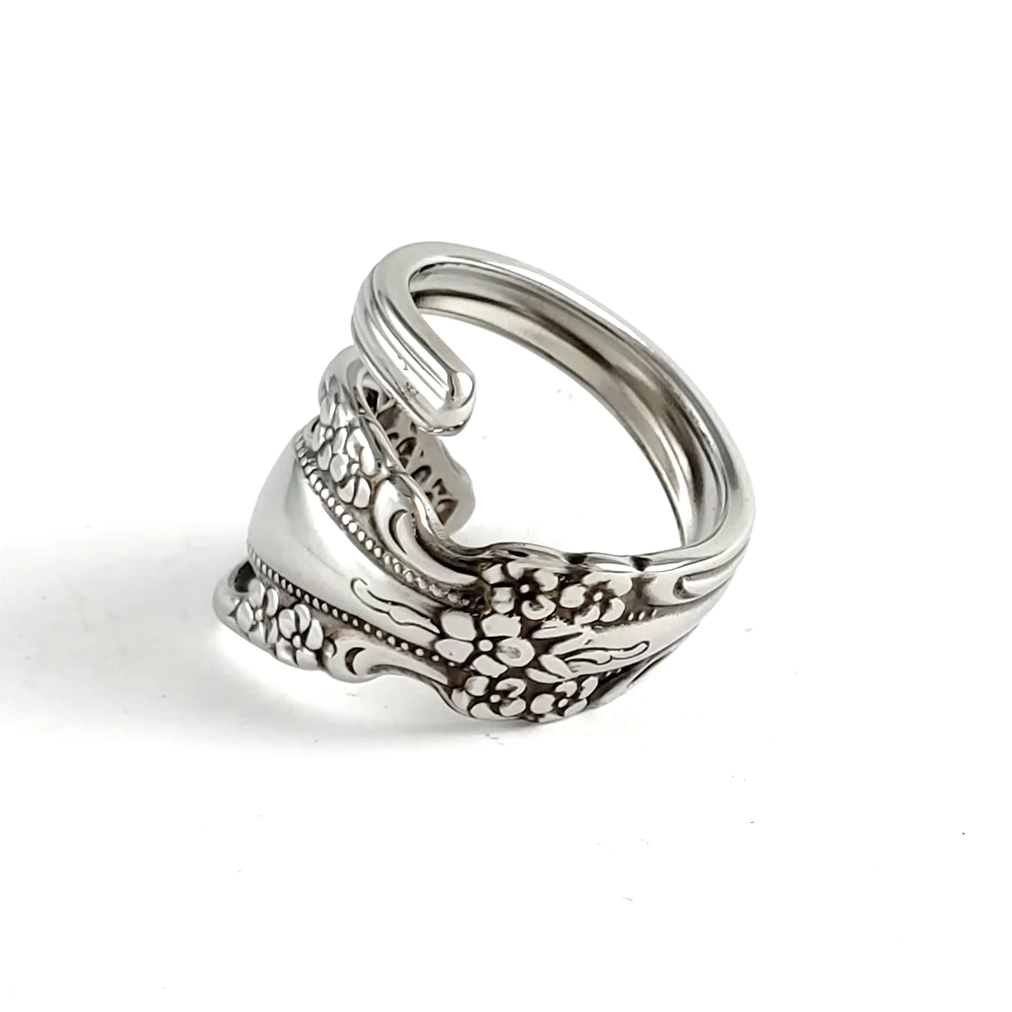 Raphael Brahms Stainless Steel Spoon Wrap Around Ring