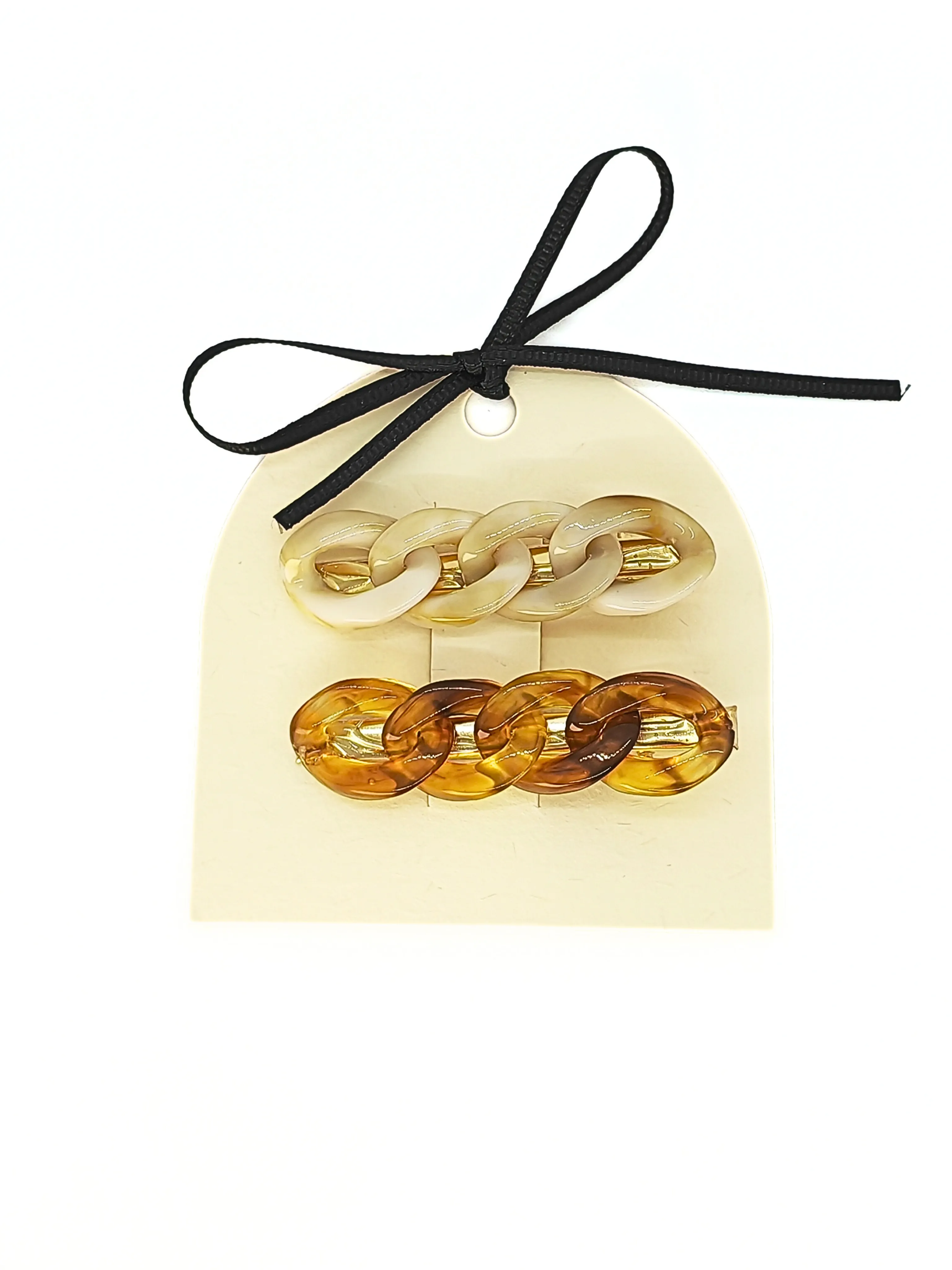 Refined Chain & Pearl Hair Pin Set - 2-Pack