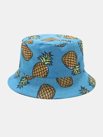 Reversible Pineapple Bucket Hat