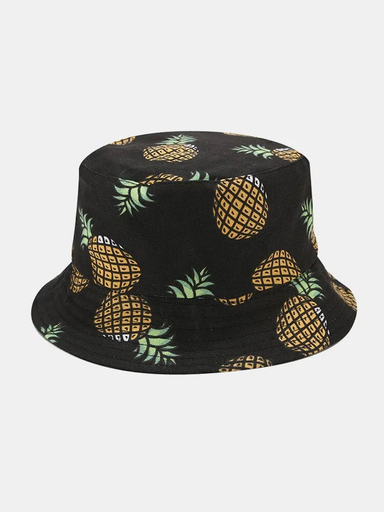 Reversible Pineapple Bucket Hat