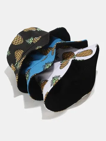 Reversible Pineapple Bucket Hat
