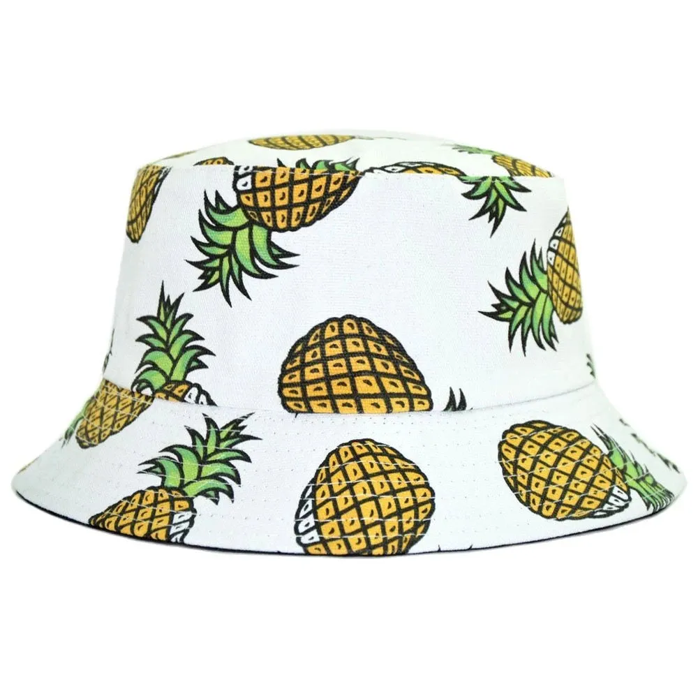 Reversible Pineapple Bucket Hat