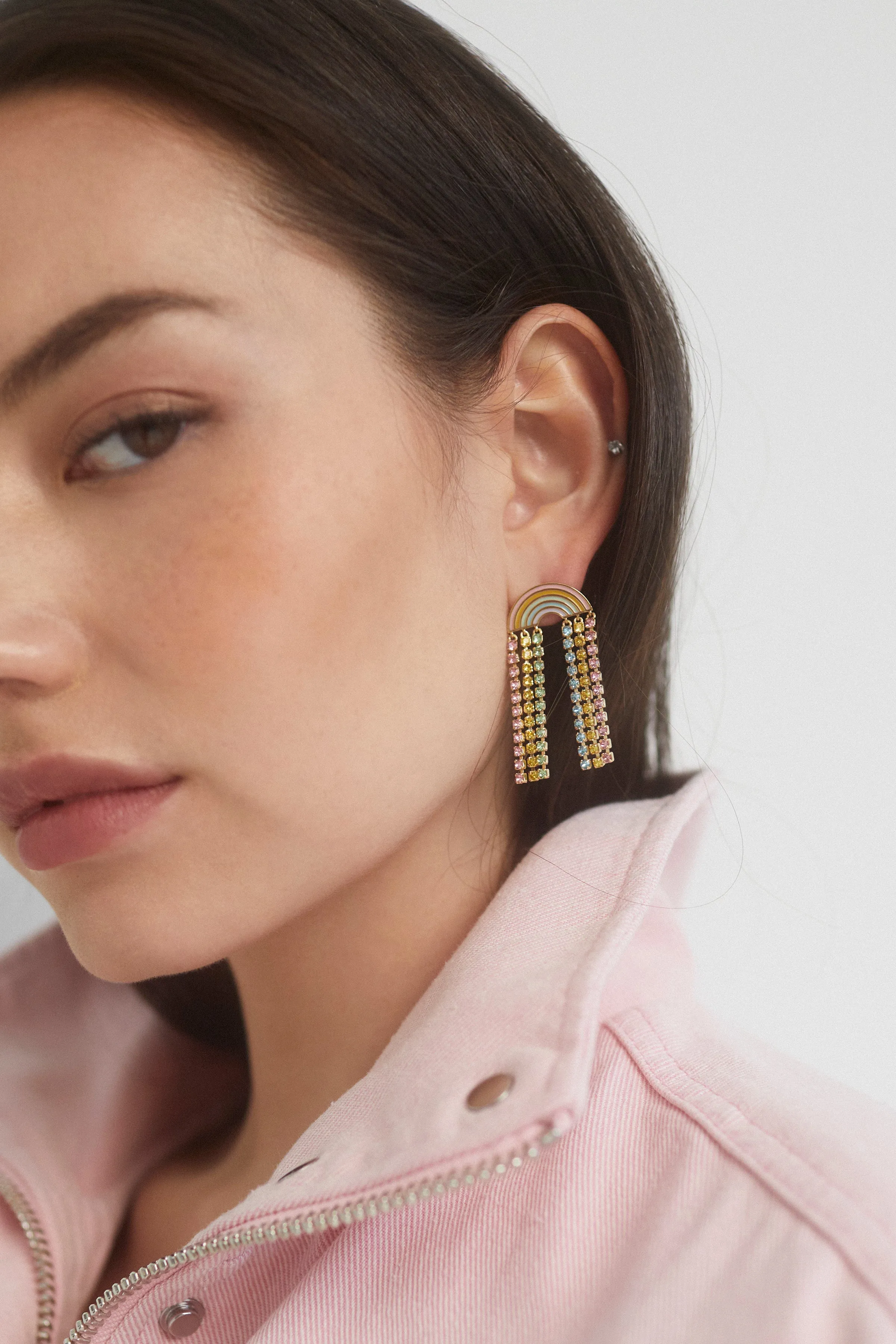 RIDE OR DIE  RAINBOW CHANDELIER EARRINGS