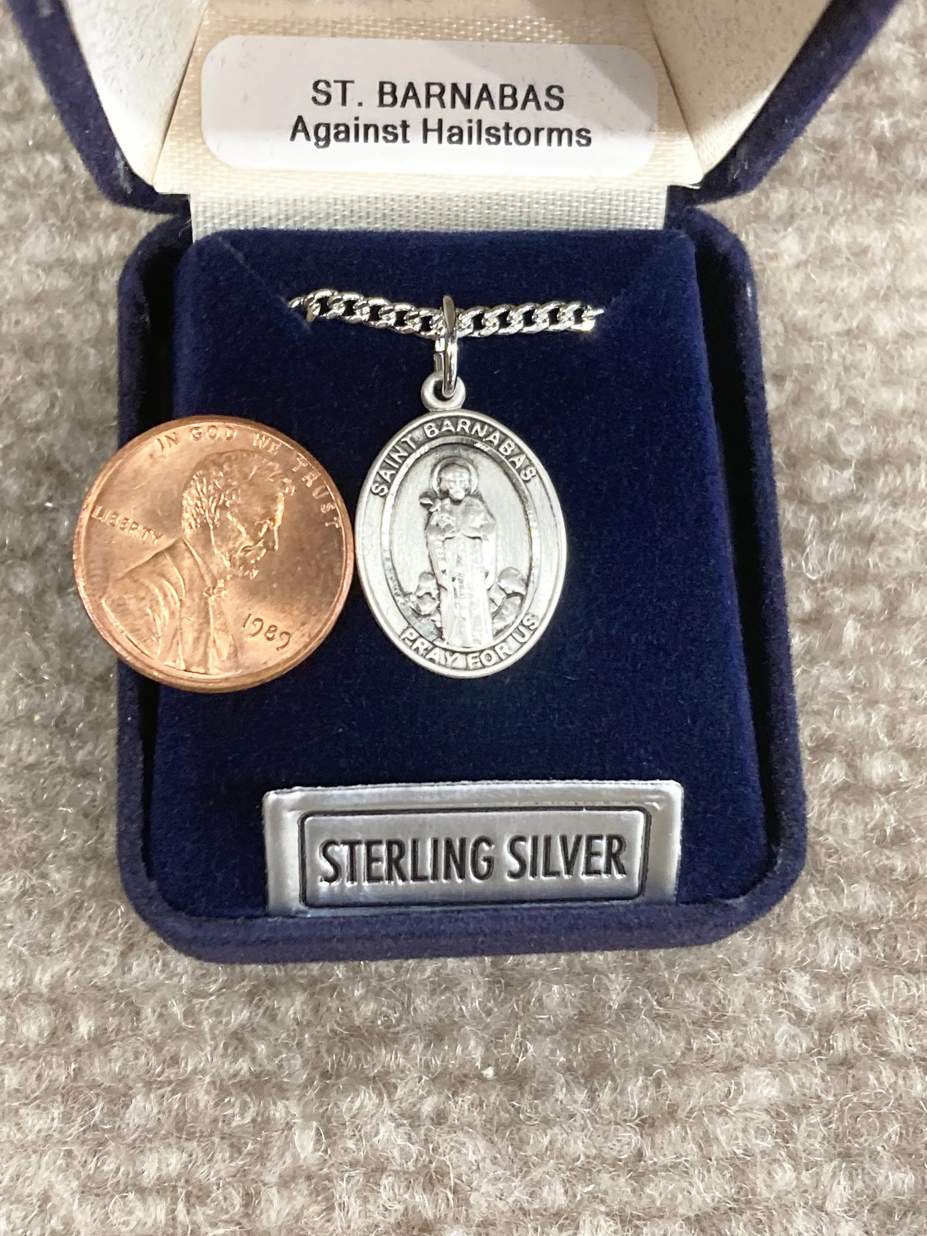 Saint Barnabas Silver Pendant And Chain