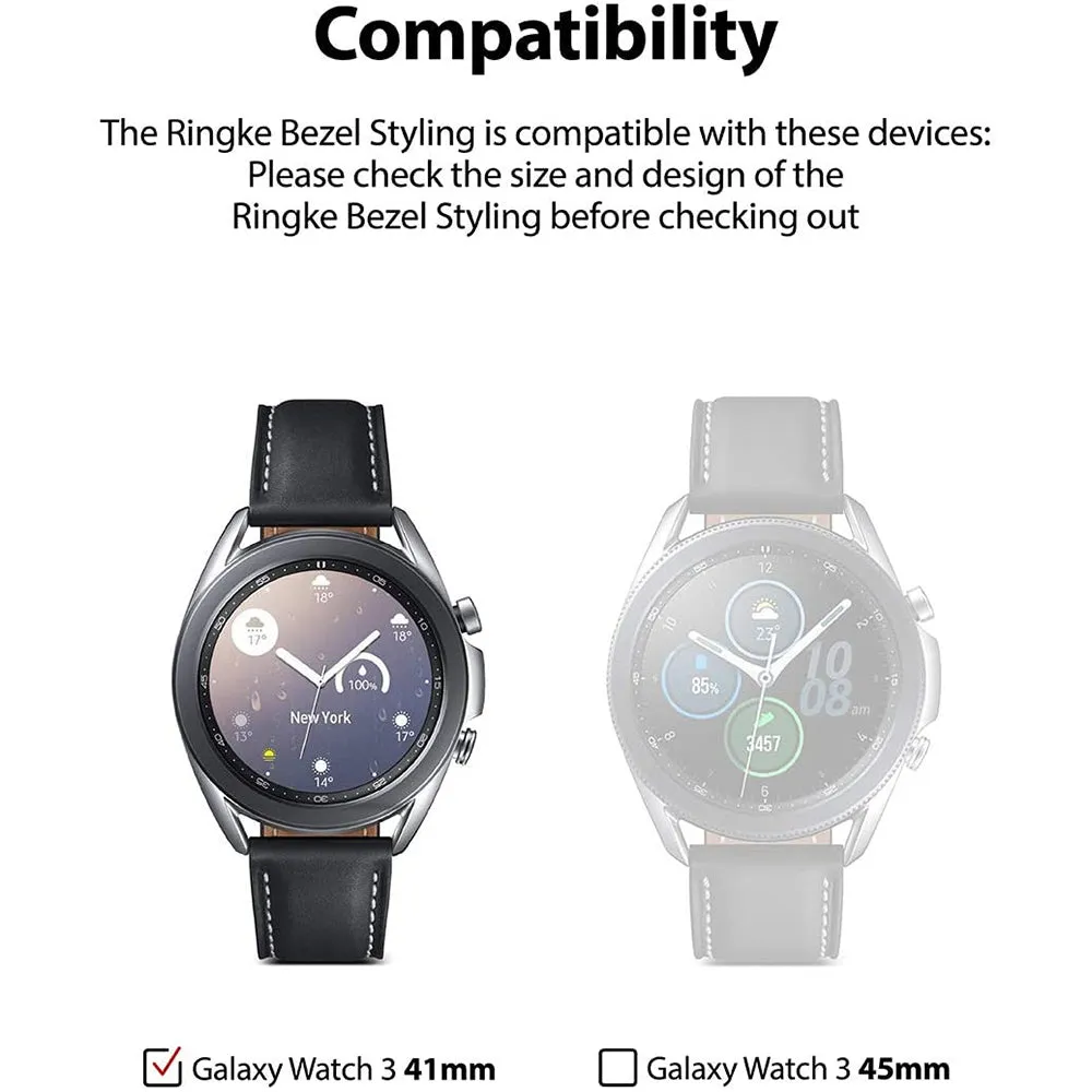 Samsung Galaxy Watch 3 41mm | Bezel Styling| Silver (41-05)
