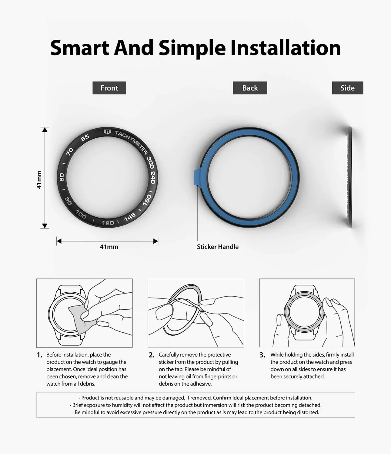 Samsung Galaxy Watch 3 41mm | Bezel Styling| Silver (41-05)