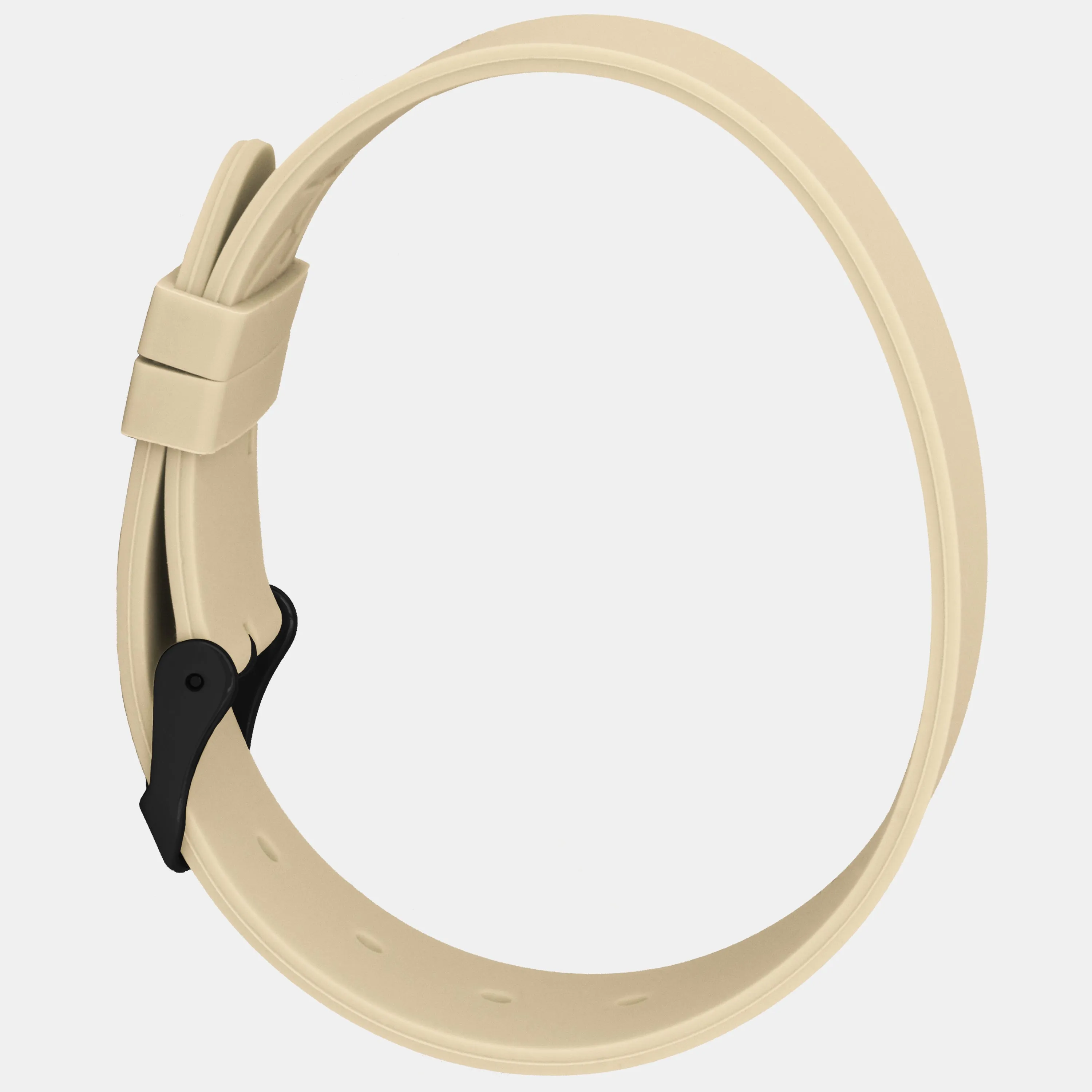 Sand Silicone Strap - Matte Black Buckle