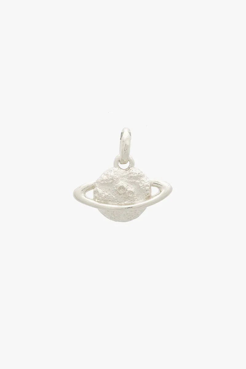 Saturn Necklace Silver