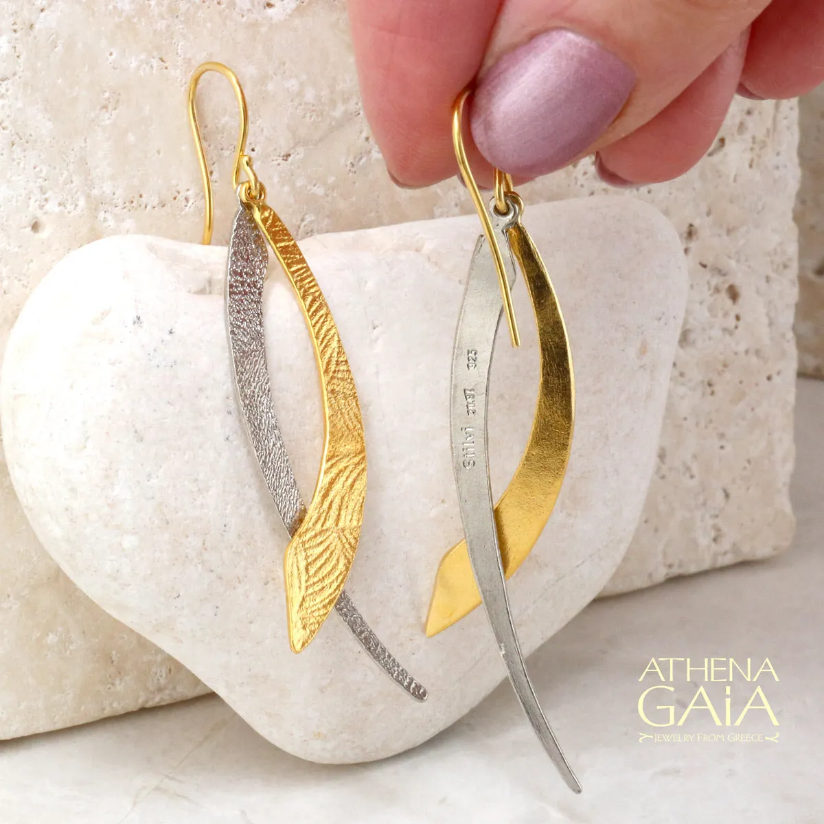 Scissor Etched Earrings