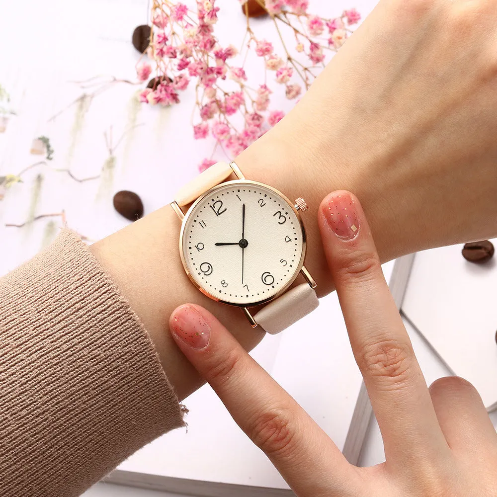 Simple Belt Watch Women's Casual Student Quartz Women's Watch