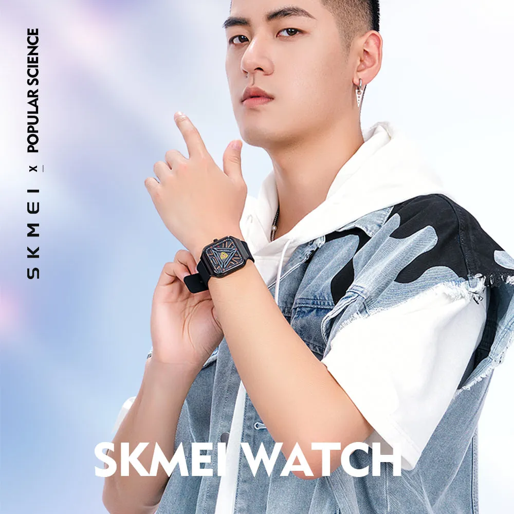 SKMEI Evolution 7103 Ultra Thin Square Watch 7mm w/ 3 ATM Waterproof