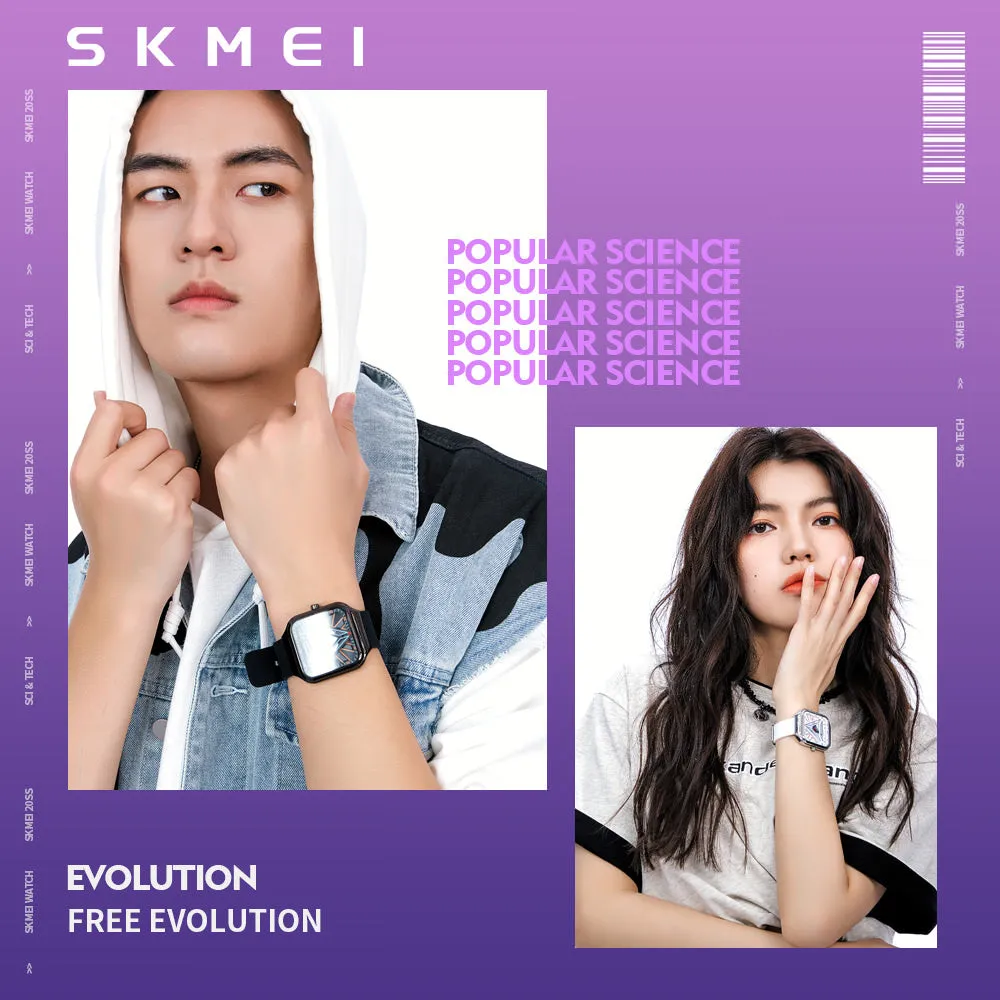SKMEI Evolution 7103 Ultra Thin Square Watch 7mm w/ 3 ATM Waterproof