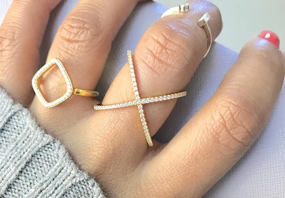 Sofie X Ring - 18 Karat Gold Plated