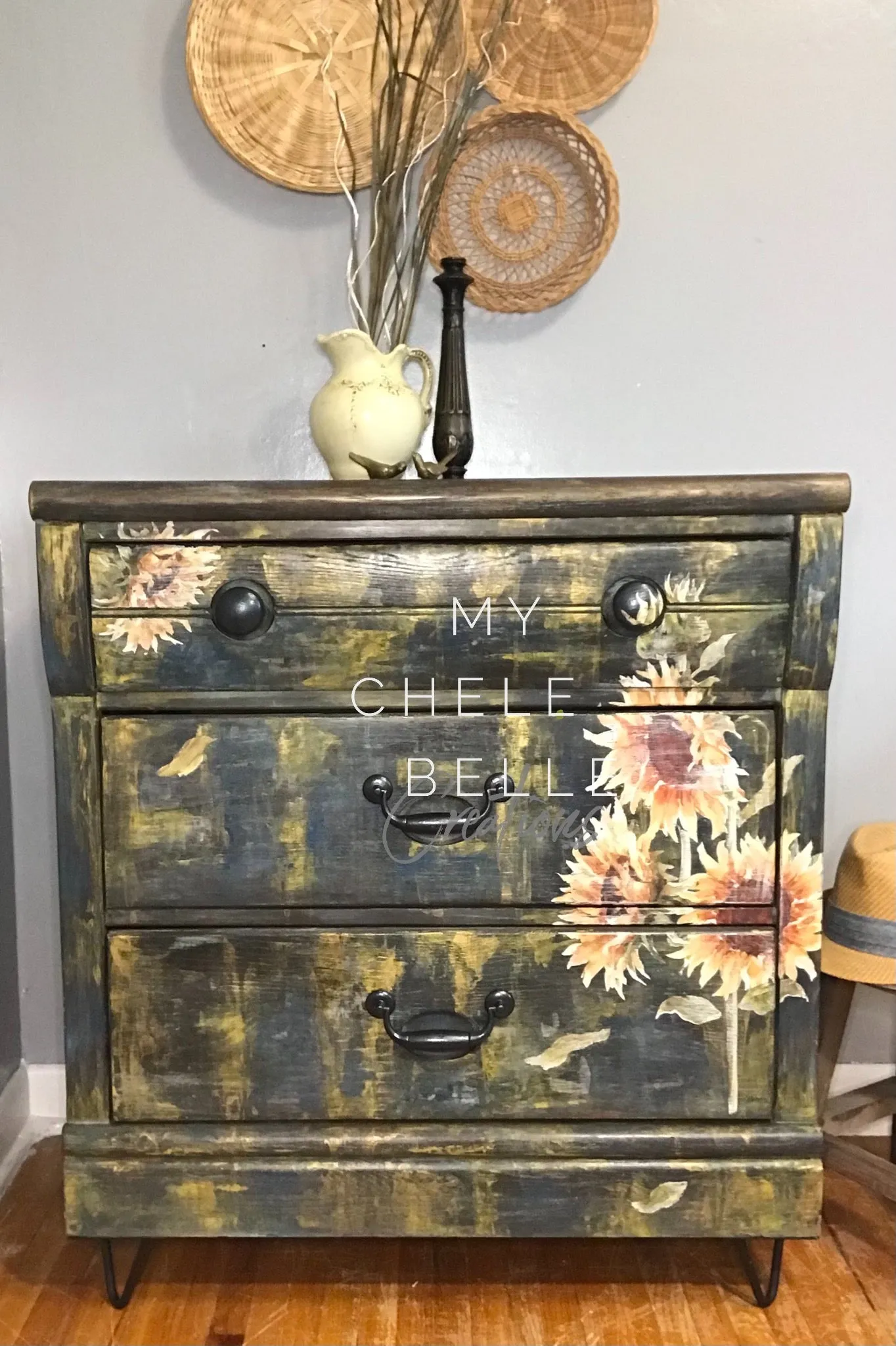 SOLD - Sunflower Dresser