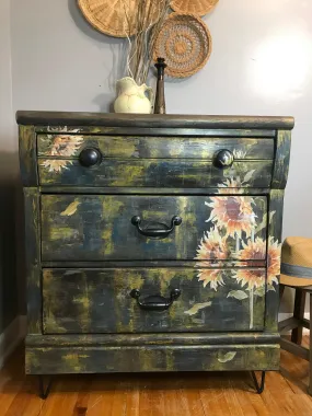 SOLD - Sunflower Dresser
