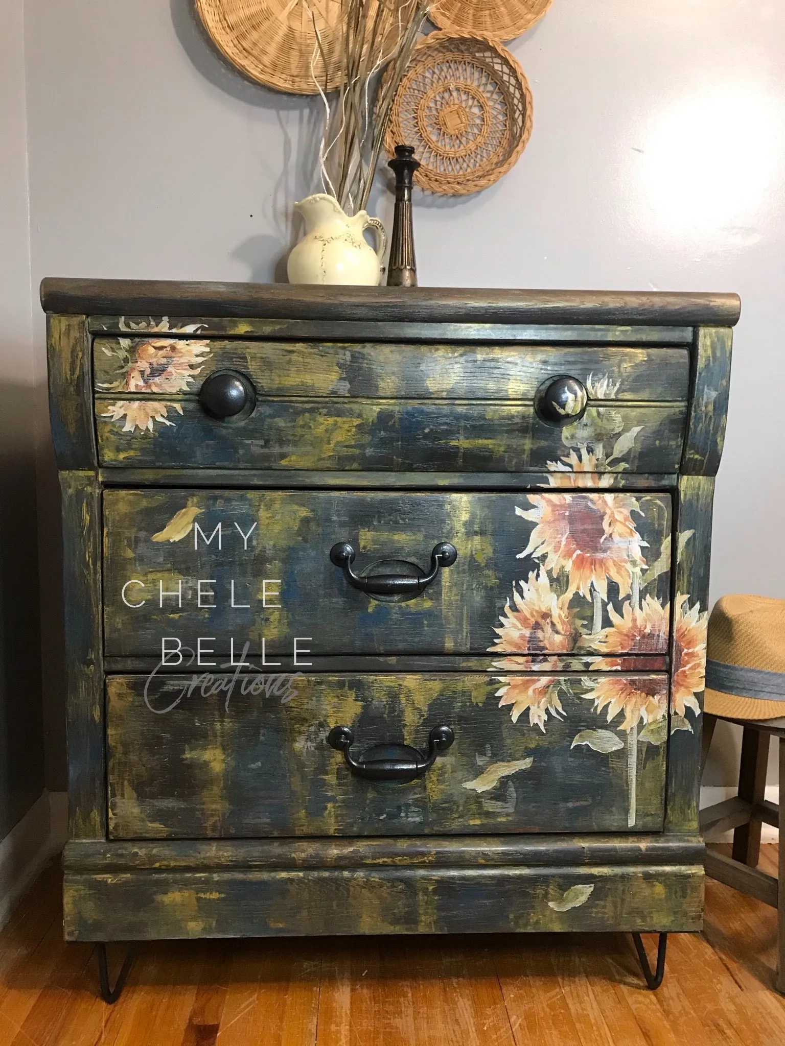 SOLD - Sunflower Dresser