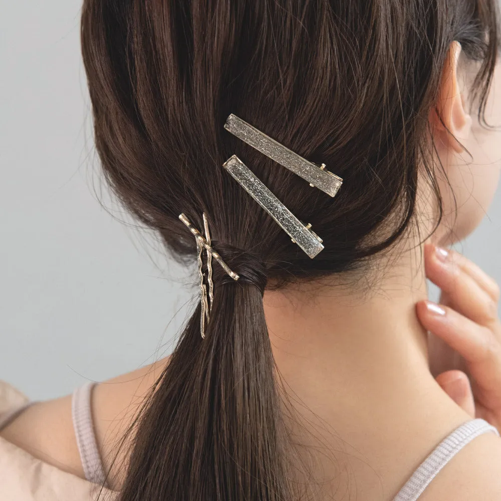 Sparkly Hair Clip and Pin Pack