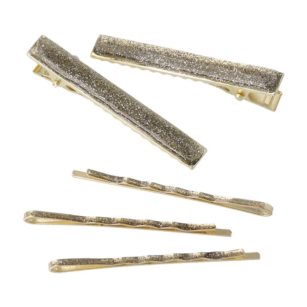 Sparkly Hair Clip and Pin Pack
