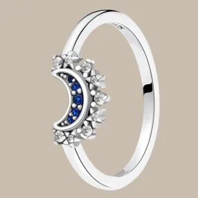 Stackable Celestial Silver Gold Ring