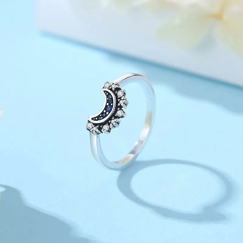 Stackable Celestial Silver Gold Ring