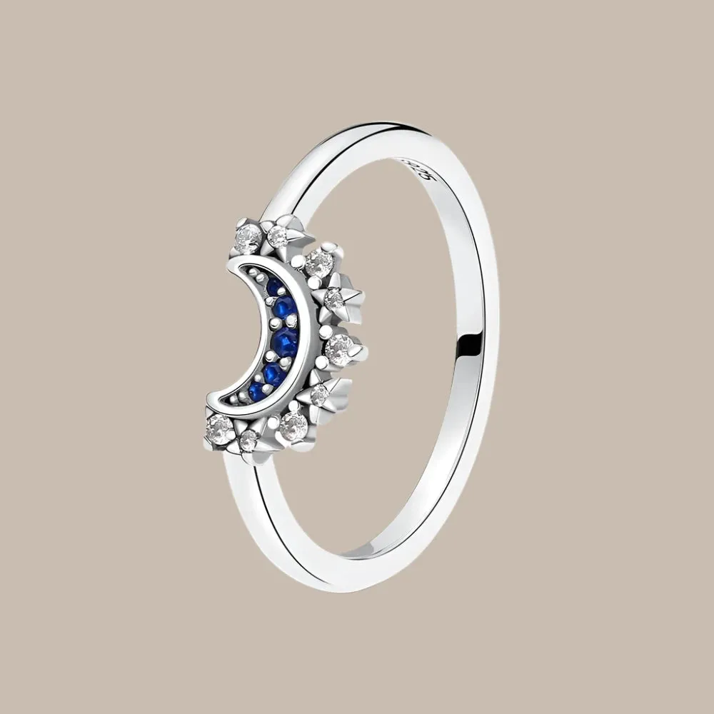 Stackable Celestial Silver Gold Ring
