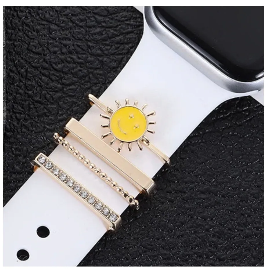 Stackable Watchband Charms, Watch Bars, Watch Band Accessories, Apple Watch Bars, Unique Gift, Gift for Mom, Watch Jewelry