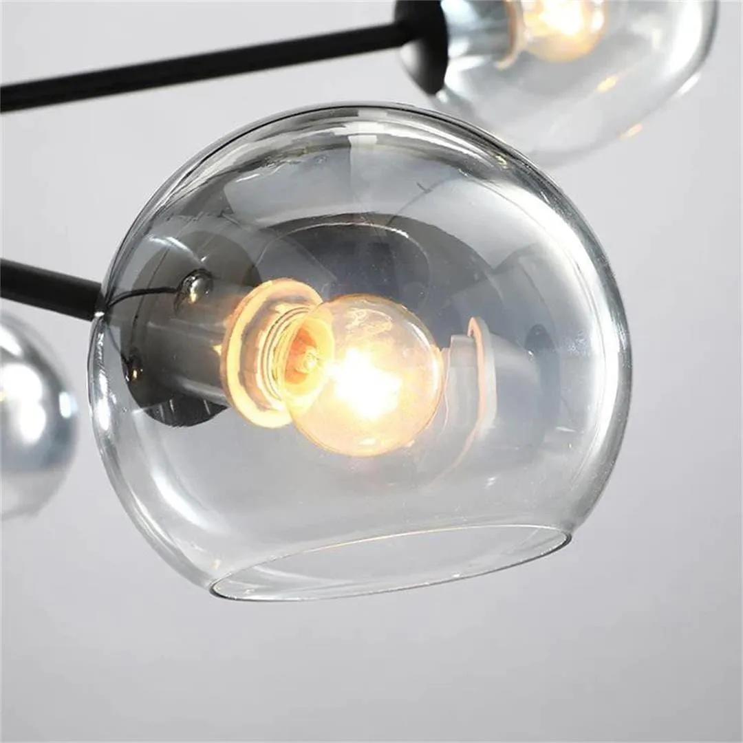 Staggered Glass 6-Light Chandelier