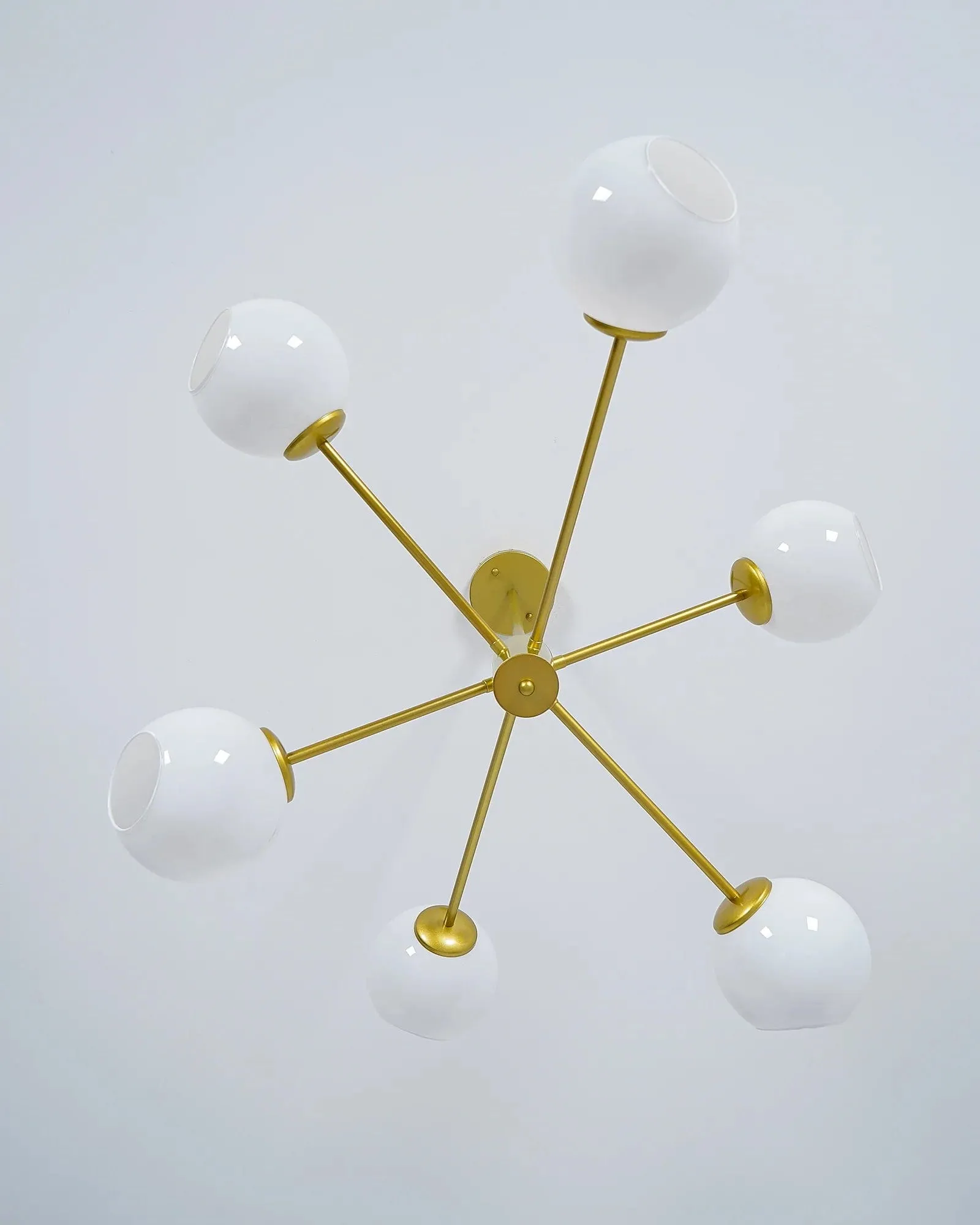 Staggered Glass 6-Light Chandelier