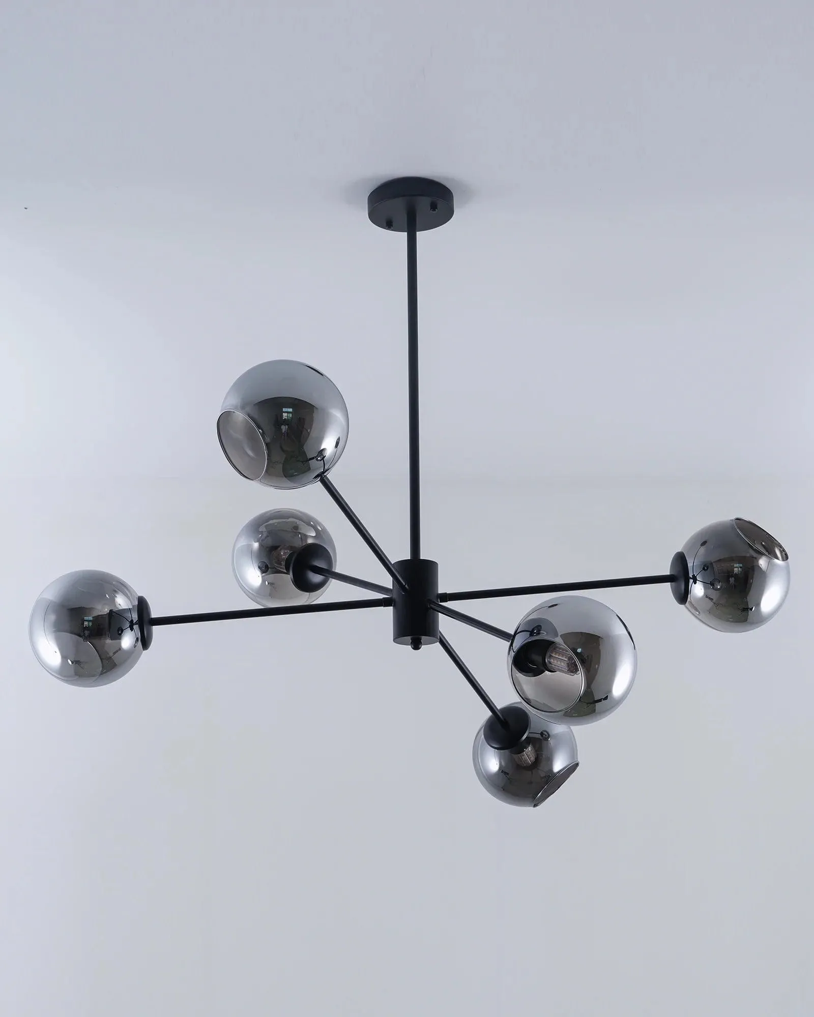 Staggered Glass 6-Light Chandelier