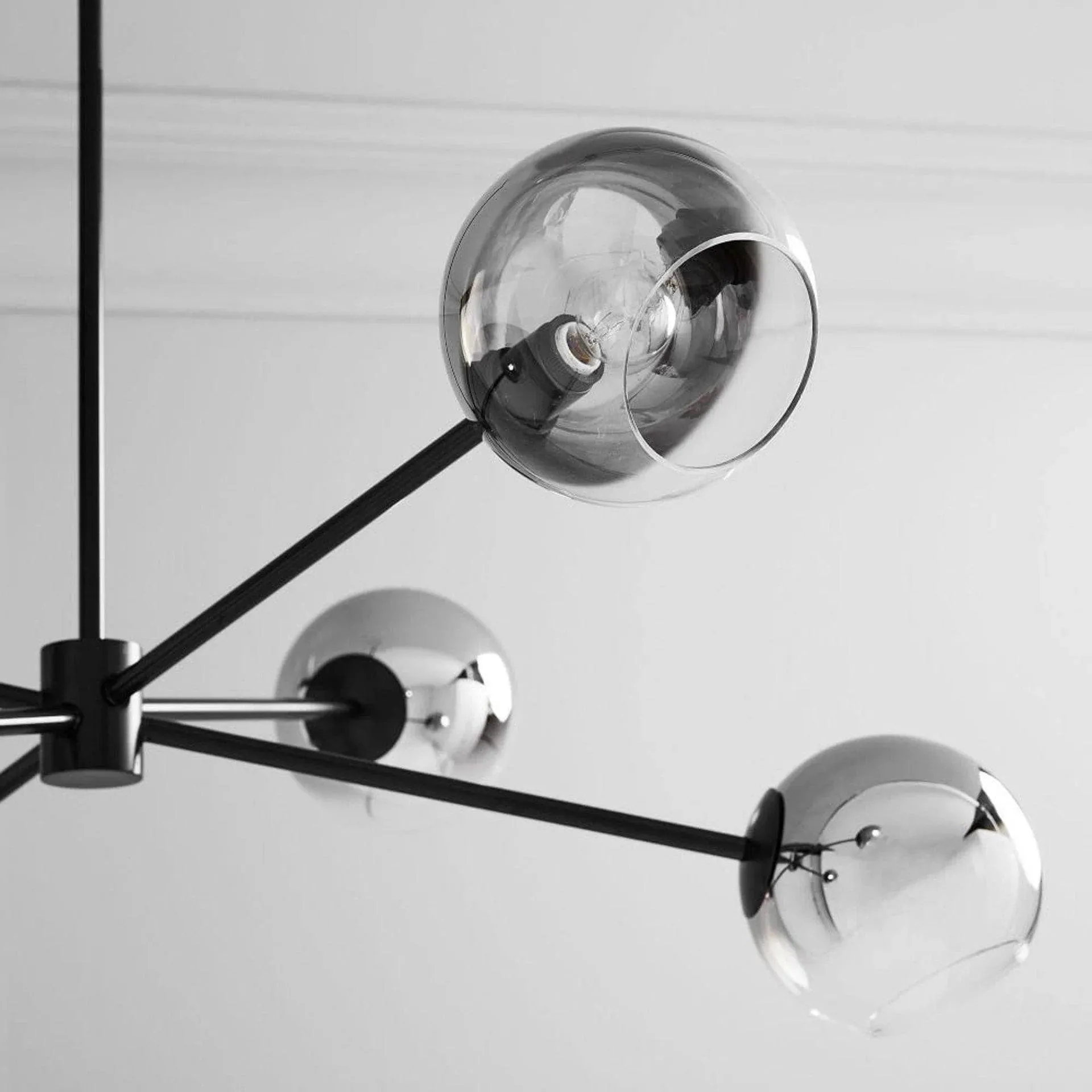 Staggered Glass 6-Light Chandelier