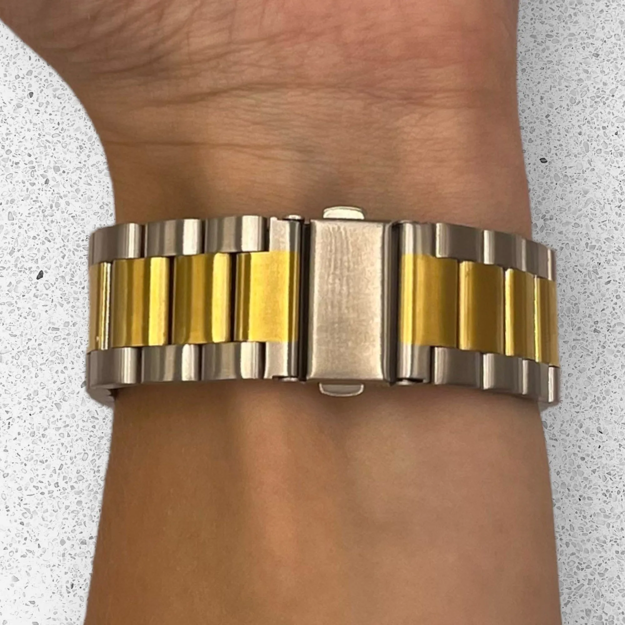 Stainless Steel Link Watch Strap Compatible with the Huawei Watch 2