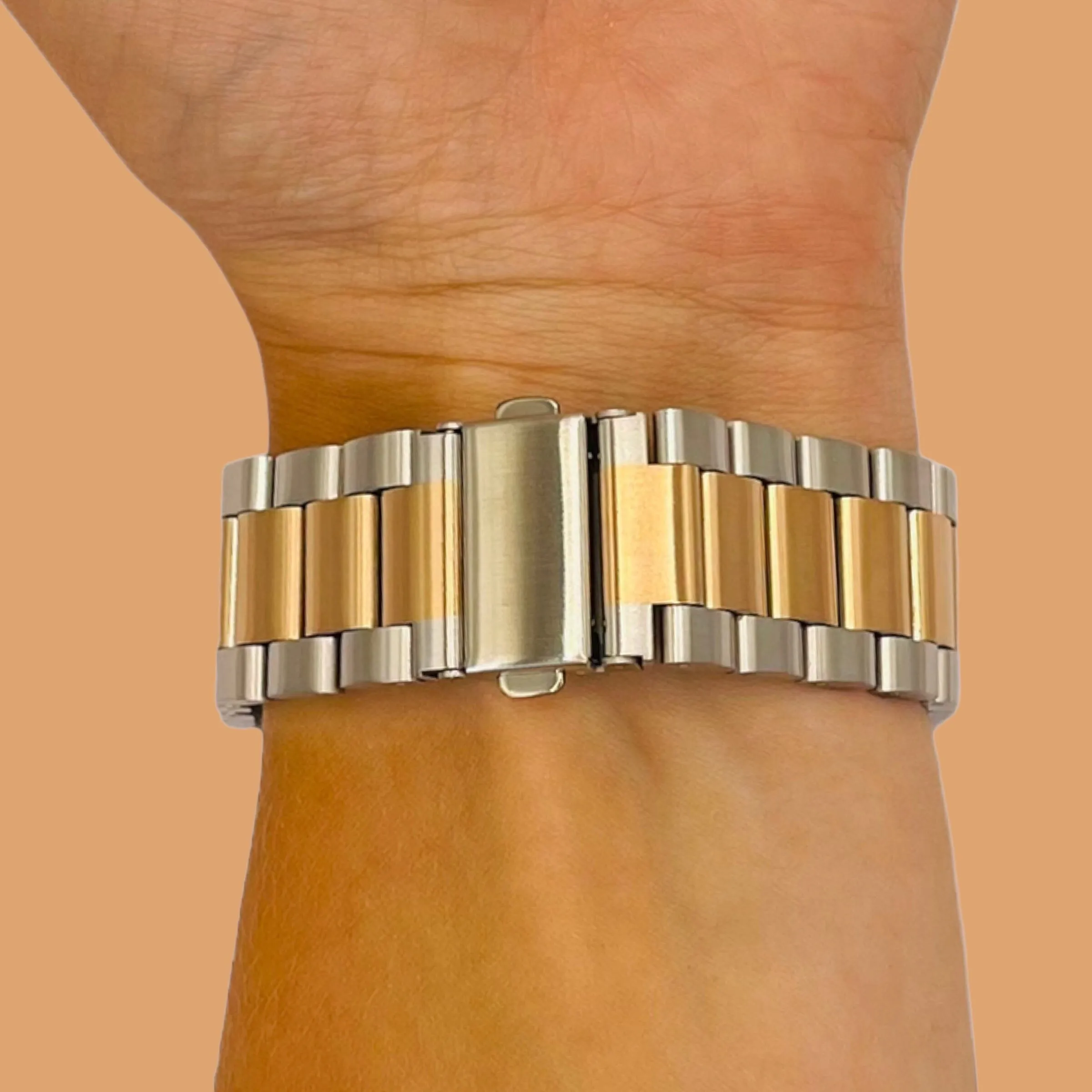 Stainless Steel Link Watch Strap Compatible with the Huawei Watch 2