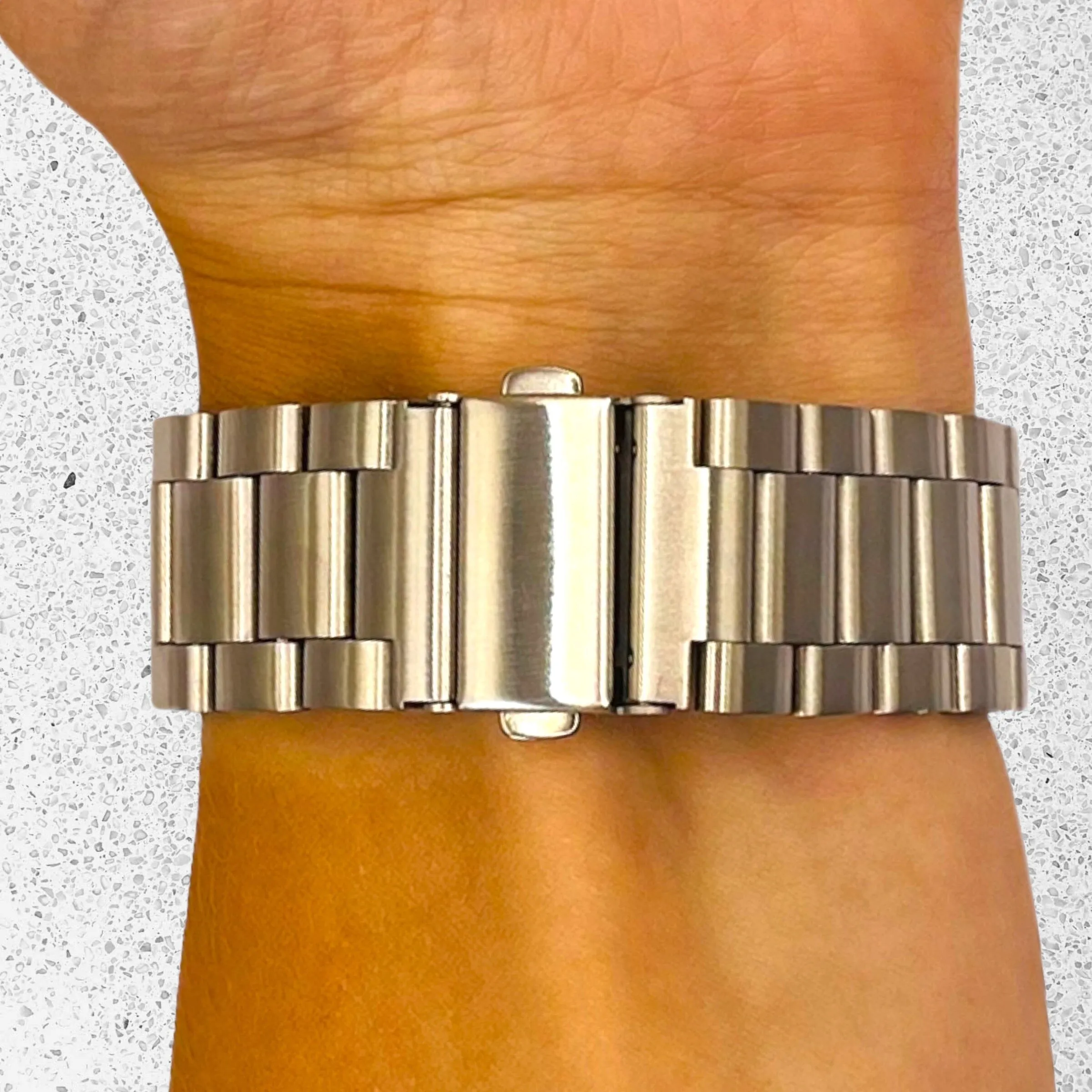 Stainless Steel Link Watch Strap Compatible with the Huawei Watch 2