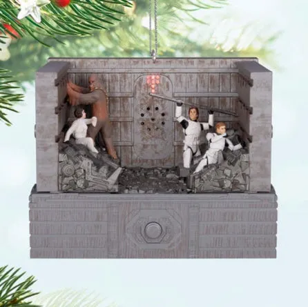 Star Wars: A New Hope™ "Shut Down the Garbage Mashers!" Ornament With Light, Sound and Motion