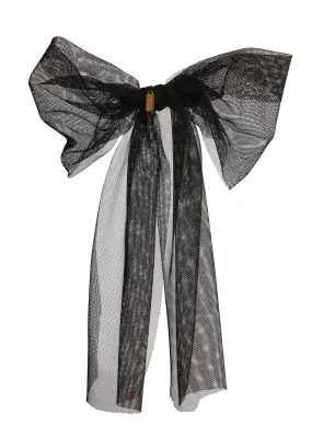 Stretch Net Bow Long Hairpin