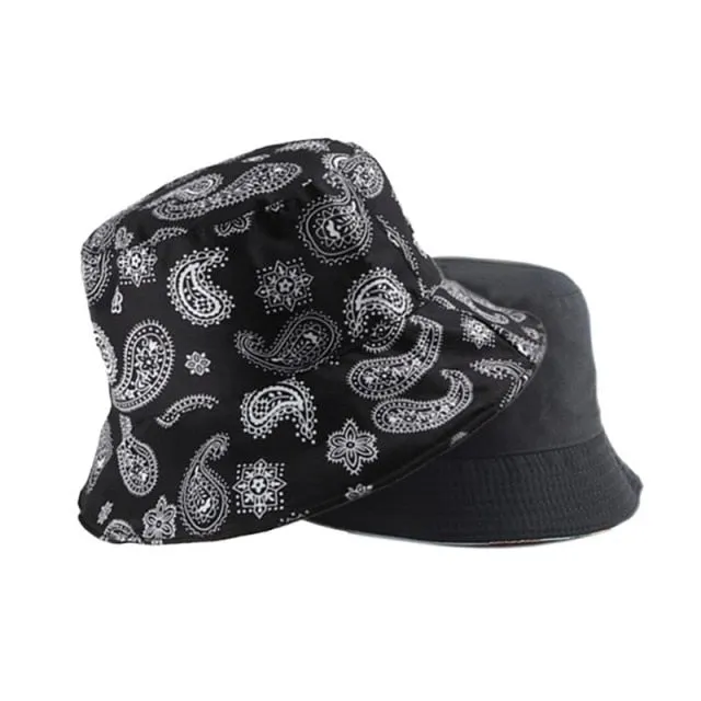 Summer Bucket Hats Women Men's Panama Hat Double-sided Panama Sun Fishing Hat Fisherman Cap for Boys/Girls Bob Femme Gorro