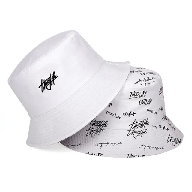 Summer Bucket Hats Women Men's Panama Hat Double-sided Panama Sun Fishing Hat Fisherman Cap for Boys/Girls Bob Femme Gorro