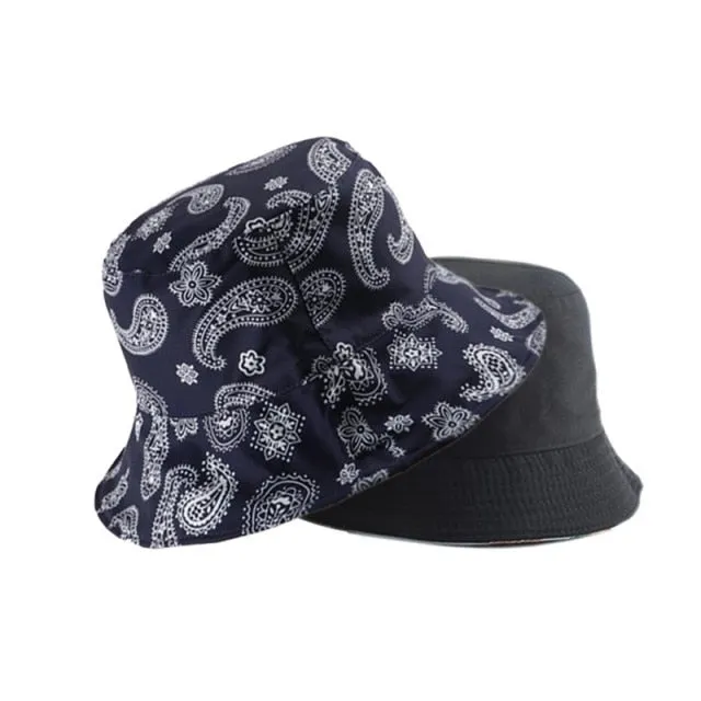 Summer Bucket Hats Women Men's Panama Hat Double-sided Panama Sun Fishing Hat Fisherman Cap for Boys/Girls Bob Femme Gorro