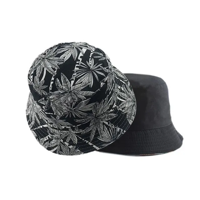 Summer Bucket Hats Women Men's Panama Hat Double-sided Panama Sun Fishing Hat Fisherman Cap for Boys/Girls Bob Femme Gorro