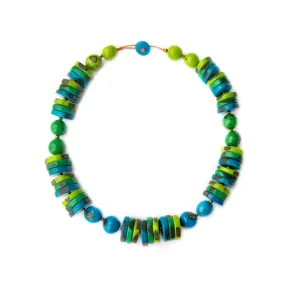 Tagua Ohio Necklace Turquoise