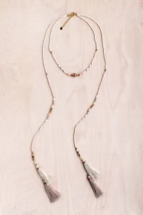 Thai Crystal Lariat Necklace