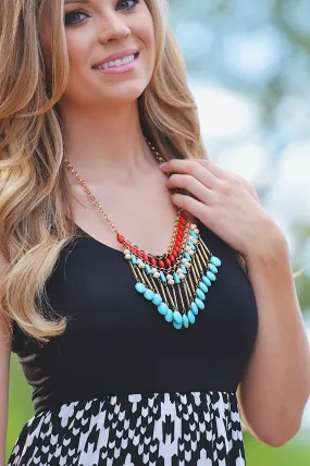 The Turquoise Roundup Statement Necklace Set