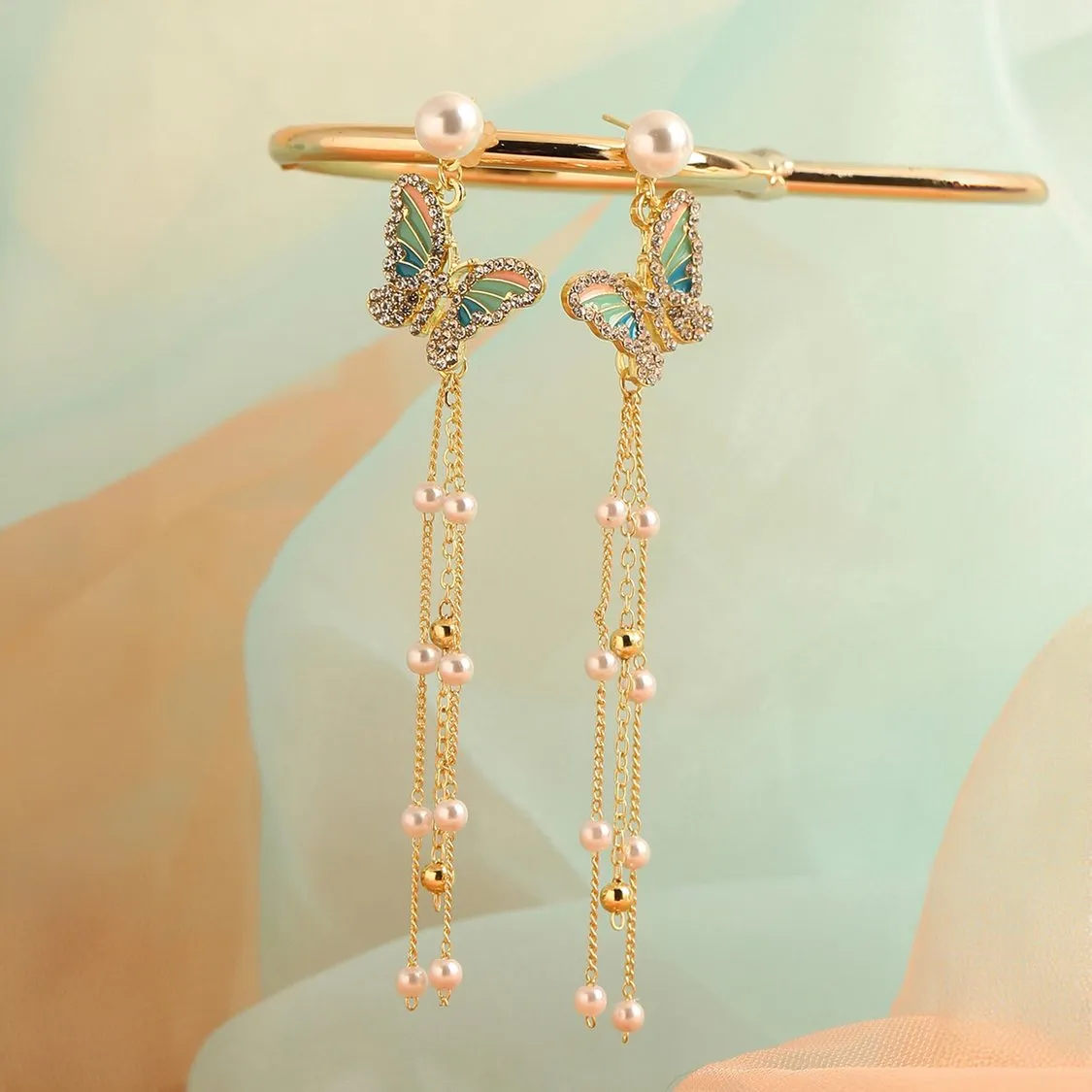 Trending Crystal butterfly Earrings