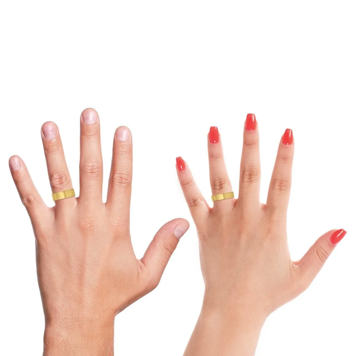 TRYXON | Multi Color Wood, Gold Tungsten Ring, Brushed, Flat