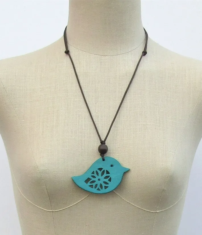 Turquoise Bird Necklace