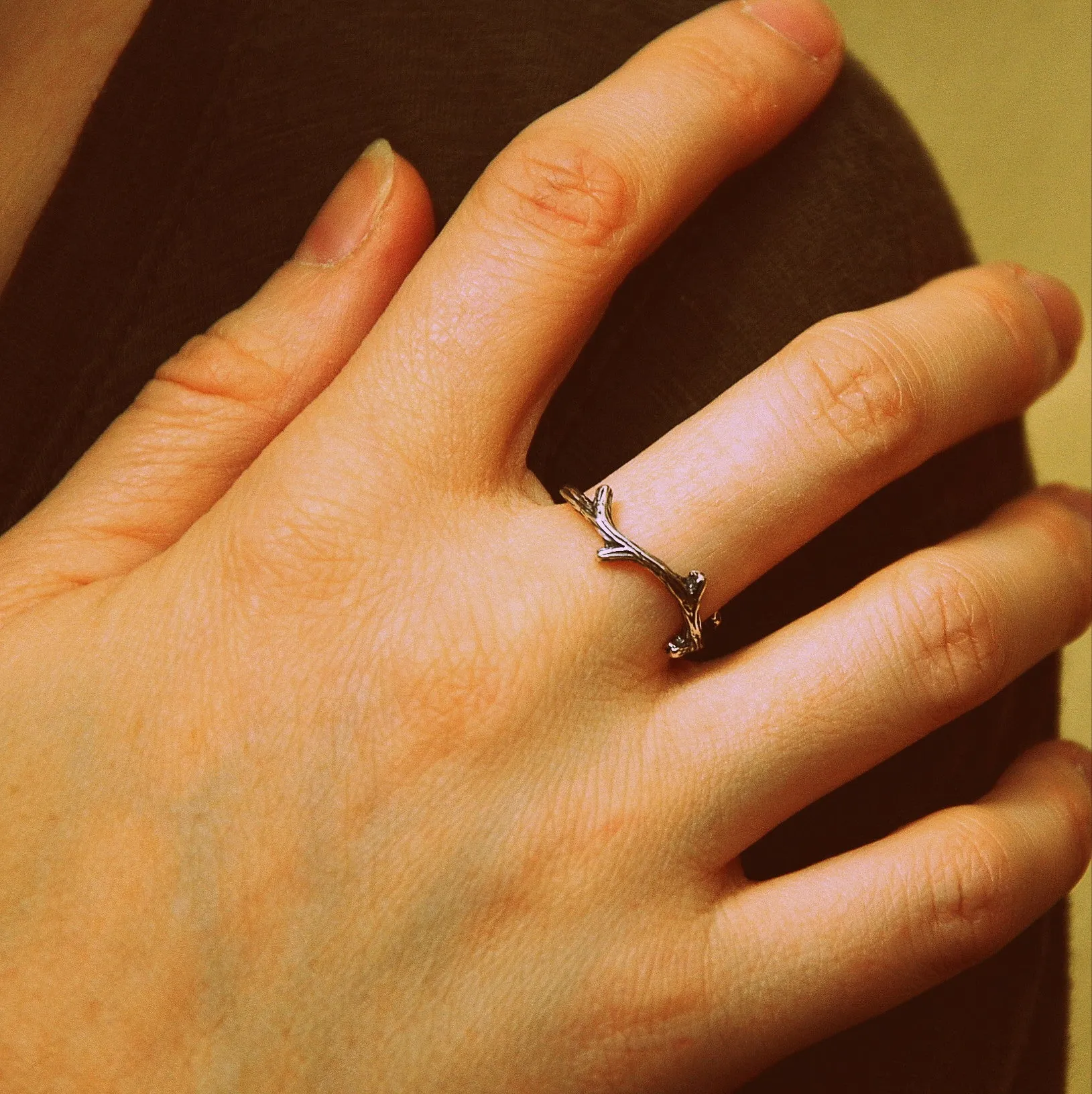 Twig Ring - Branch Ring - Crown of Thorns
