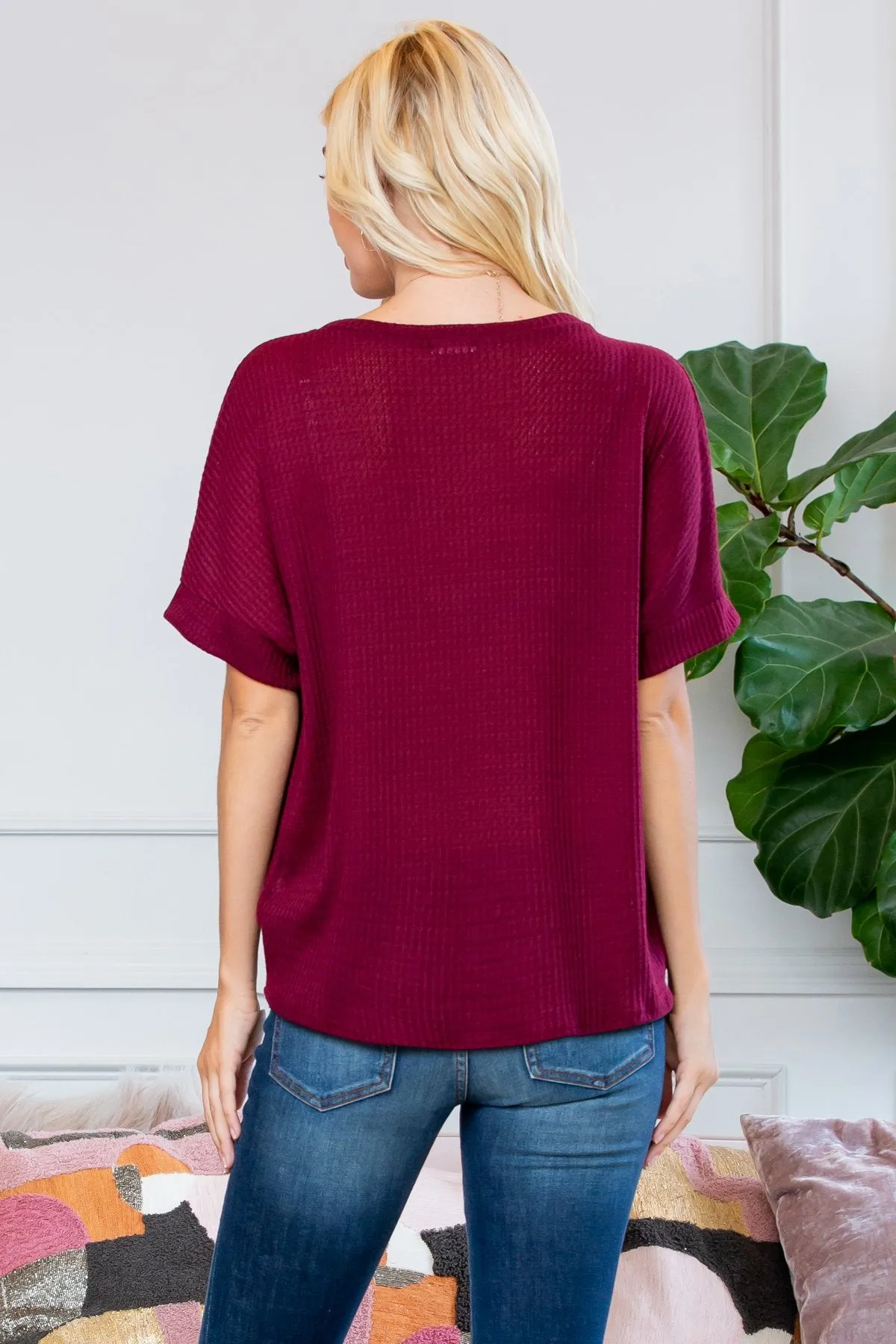 Twist Front Dolman Sleeve Top