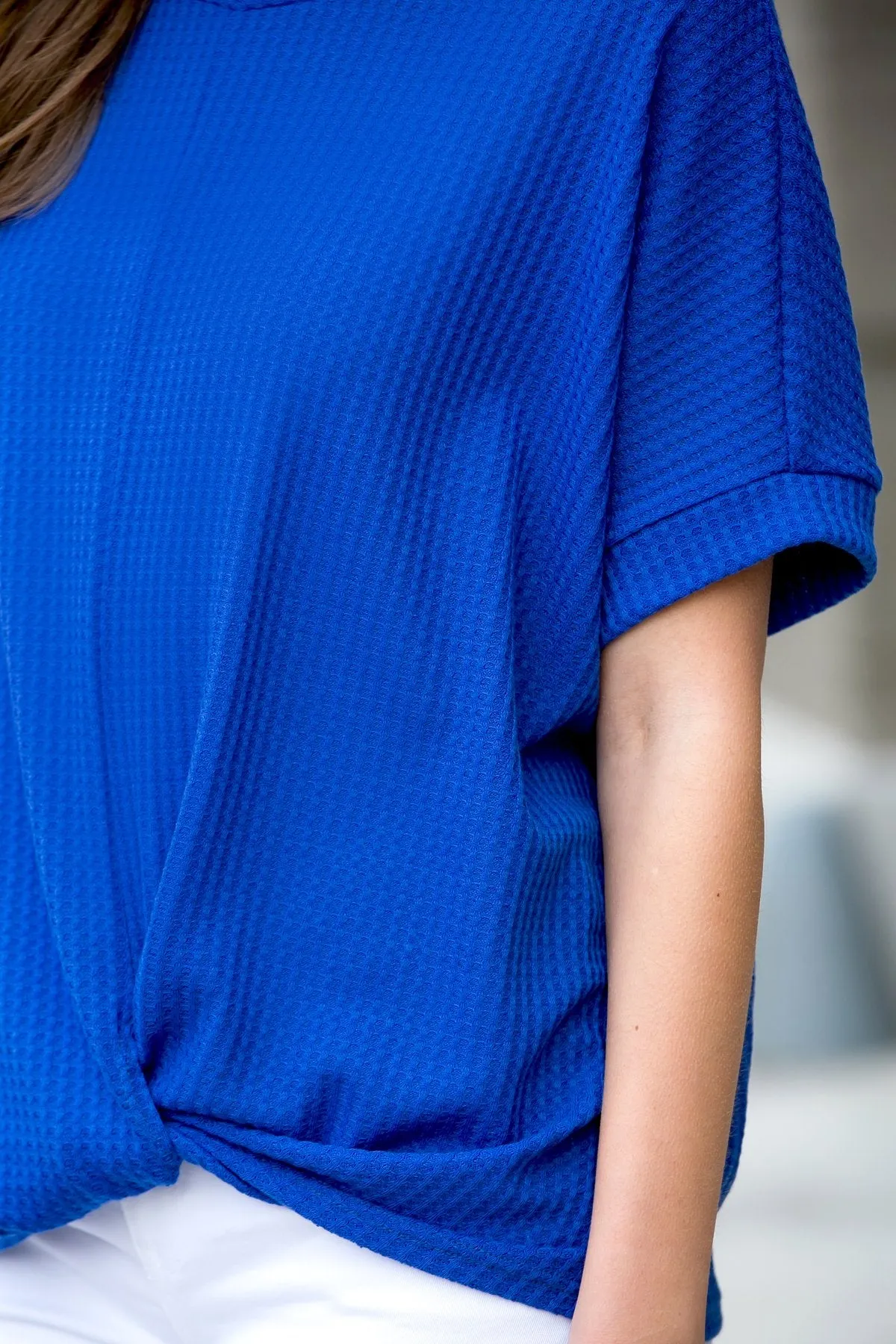Twist Front Dolman Sleeve Top